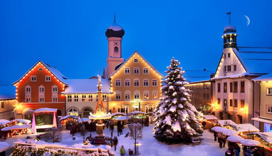 snowy Christmas towns